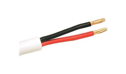 C2G 43084 16/2 Speaker Wire 500 ft In-Wall CL2 Rated White Lifetime Warranty
