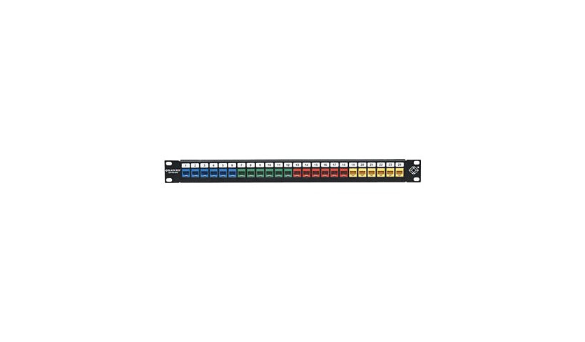 Black Box JPMT1024A GigaStation2 High-Density 24-Port Multimedia Patch Panel 1U