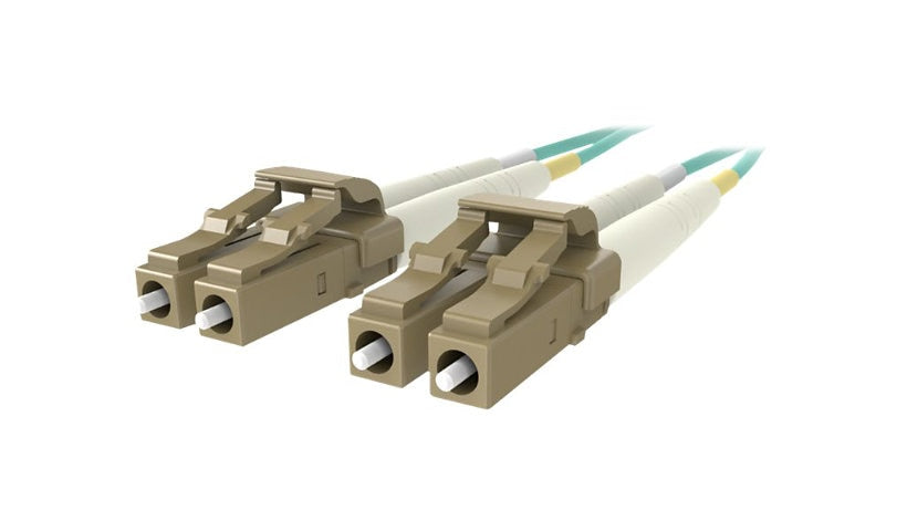 Belkin F2F402LL-15M-G 15m (49.2ft) LC to LC 10Gb OM3 Multimode Duplex Fiber Patch Cable, 50/125, Aqua