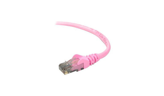 Belkin A3L980-03-PNK-S Cat6 Snagless UTP Ethernet Patch Cable 3 ft Pink
