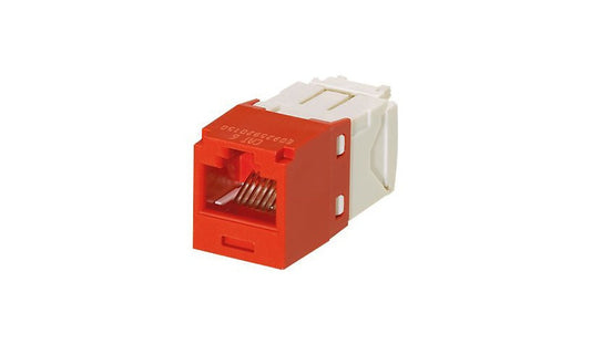 Panduit CJ688TGRD Mini-Com Cat6 UTP Jack Module RJ45 Red