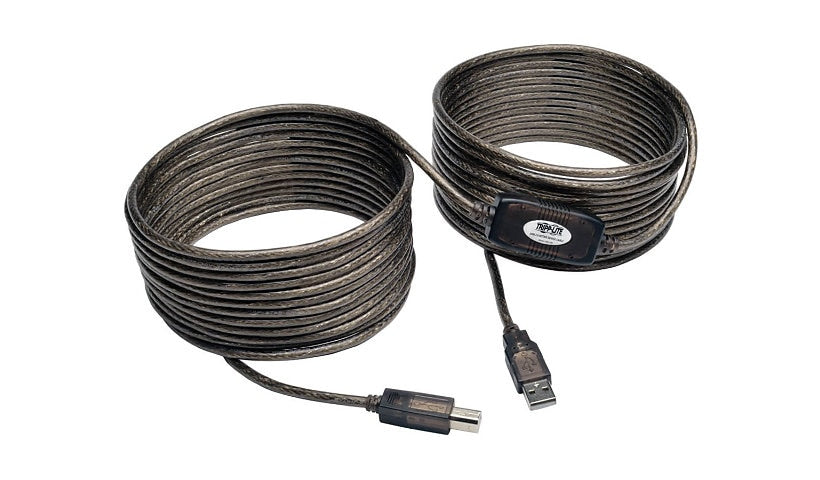 Tripp Lite 36 ft USB 2.0 Active Printer Cable, Type-A to Type-B, Repeater