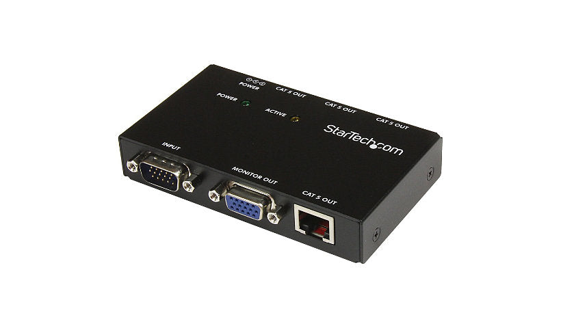 StarTech.com ST1214T 4-Port VGA over Cat5 Extender Transmitter up to 500 ft TAA