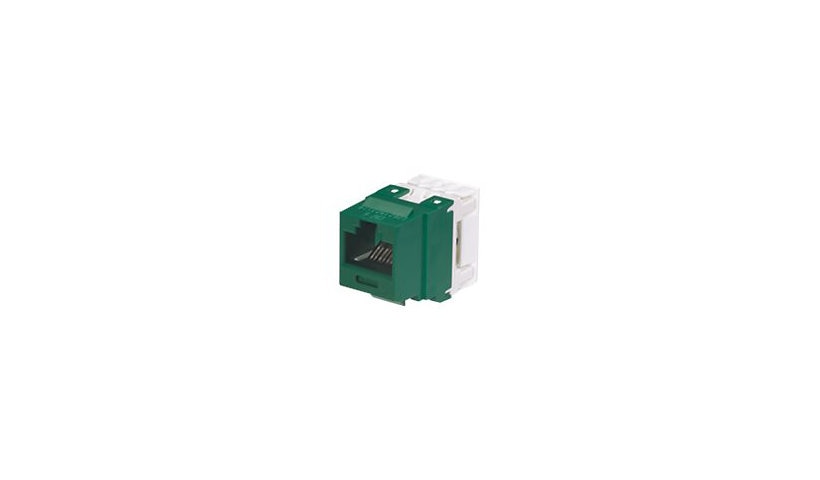 Panduit NK688MGR-Q NetKey Cat6 UTP Punch-Down Jack Module 25 Pack RJ45 Green