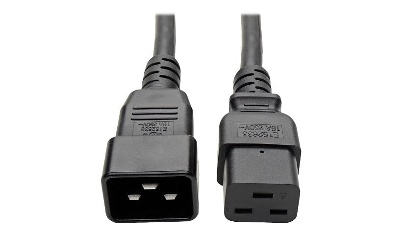 Tripp Lite P036-006 C19 to C20 Power Extension Cord 6 ft 20A Lifetime Warranty
