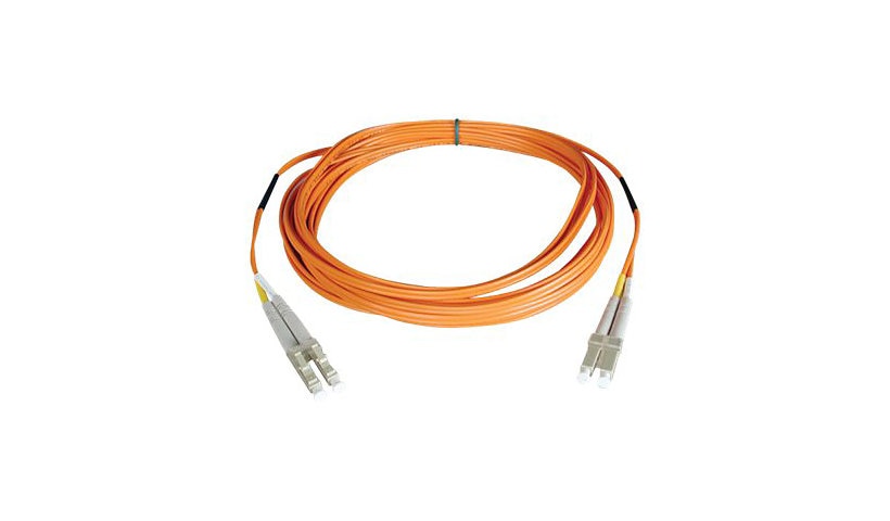 Tripp Lite (Eaton) N520-04M 4m (13.1ft) LC to LC Multimode Duplex Fiber Patch Cable, 50/125, PVC, OFNR, Orange