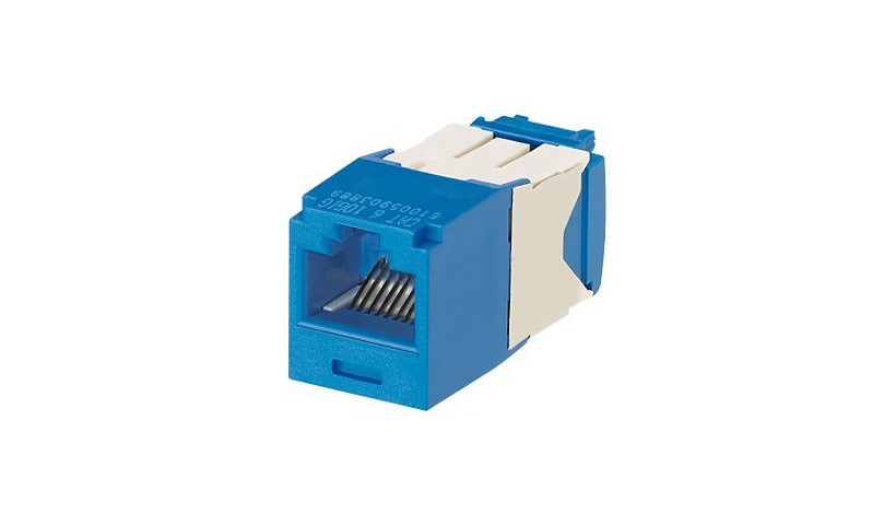 Panduit CJ6X88TGBU-24 Mini-Com Cat6A UTP Universal Jack Module 24 Pack RJ45 Blue