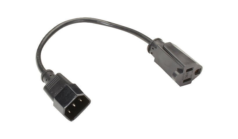 Black Box EPXR15 Power Cord 30 cm C14 to NEMA 5-15R 10A 125V