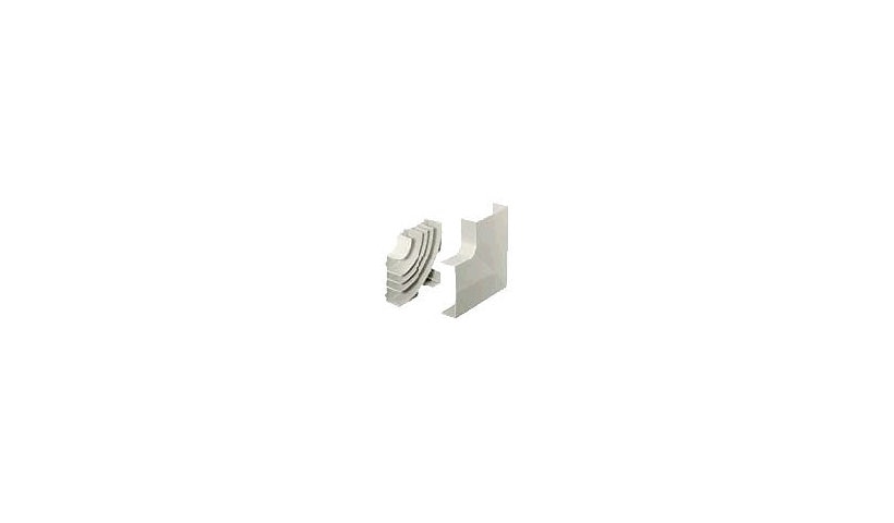 Hubbell PB3FEBCA BaseTrak PB3 Flat Elbow Office White