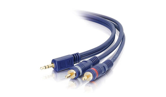 C2G 40616 Value Series 3.5mm Stereo to Dual RCA Y-Cable 25 ft Lifetime Warranty