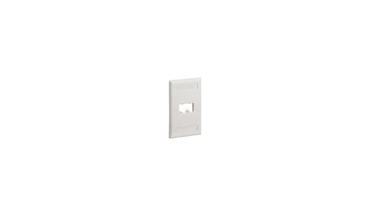 Panduit CFPL2EIY Mini-Com Classic 2-Port Faceplate 1-Gang Electric Ivory