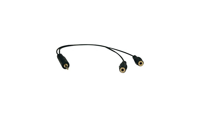 Tripp Lite P313-001 3.5mm Stereo Y Splitter Cable 1 ft Lifetime Warranty