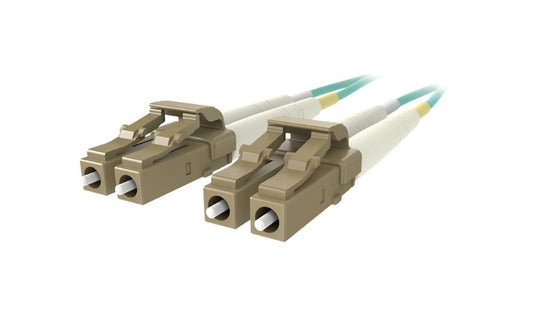 Belkin F2F402LL-04M-G 4m (13.1ft) LC to LC 10Gb OM3 Multimode Duplex Fiber Patch Cable, 50/125, Aqua