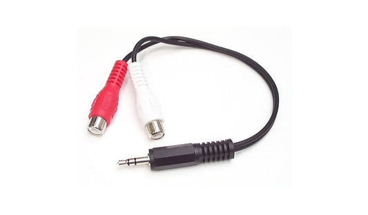 StarTech.com MUMFRCA 3.5mm to 2x RCA Stereo Audio Y-Cable 6 in Lifetime Warranty