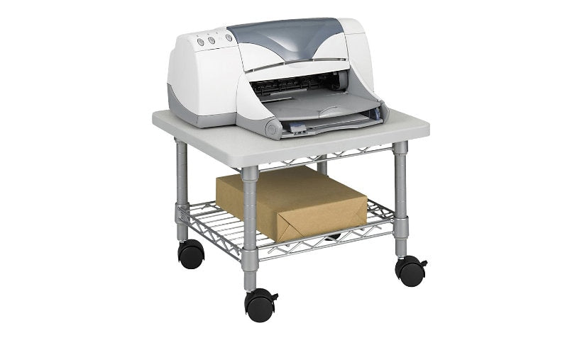 Safco Mobile Printer Cart, Steel/Laminate, Gray, 5206GR