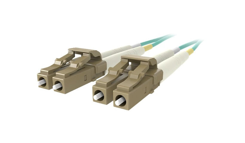 Belkin F2F402LL-20M-G 20m (65.6ft) LC to LC 10Gb OM3 Multimode Duplex Fiber Patch Cable, 50/125, Aqua