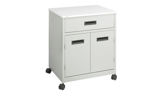 Safco System Cart with Storage Cabinet, Gray, 1870GR