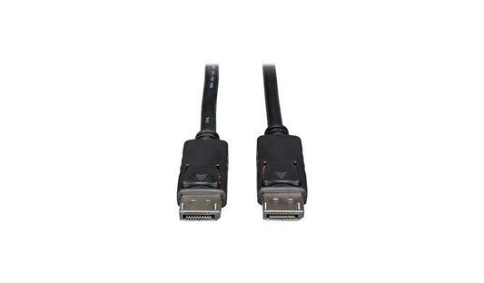 Tripp Lite DisplayPort Cable, 4K 60Hz, Latching Connectors, M/M, Black, 15 ft