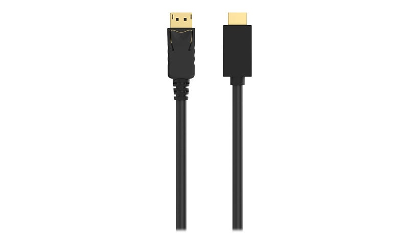Belkin DisplayPort to HDMI Cable, 4K 30Hz, HDCP, Male/Male, Black, 3 ft