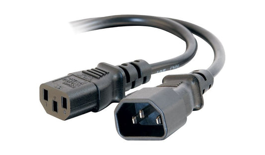 C2G 29917 C14 to C13 PDU Extension Power Cord 4 ft 250V 16 AWG Lifetime Warranty