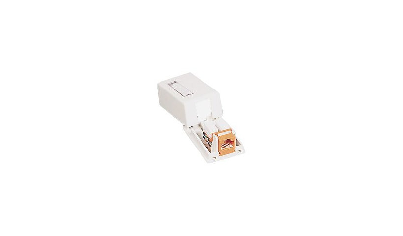 C2G 03831 1-Port Keystone Surface Mount Box White Lifetime Warranty