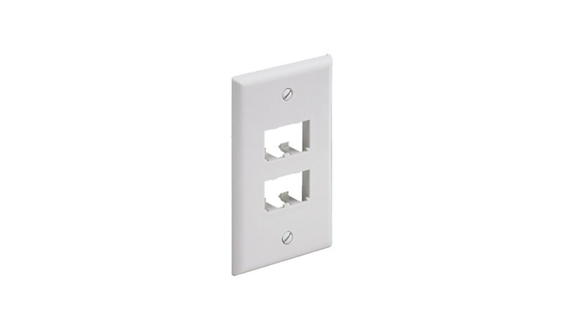 Panduit CFPL4EIY Mini-Com Classic 4-Port Faceplate 1-Gang Electric Ivory