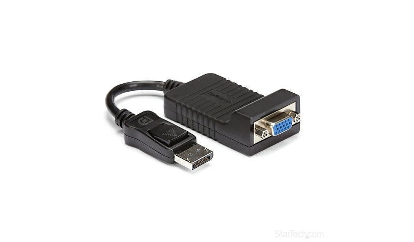 StarTech.com DisplayPort to VGA Active Adapter, Latching DP, M/F, 3 in Cable