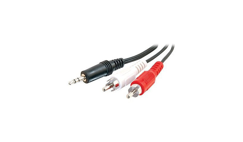 C2G 40423 Value 3.5mm to Dual RCA Stereo Audio Y-Cable 6 ft Lifetime Warranty