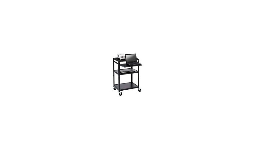 Bretford Basics Adjustable Projector Cart, Pull-Out Shelf, A2642NSE