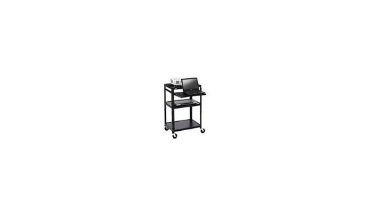 Bretford Basics Adjustable Projector Cart, Pull-Out Shelf, A2642NSE