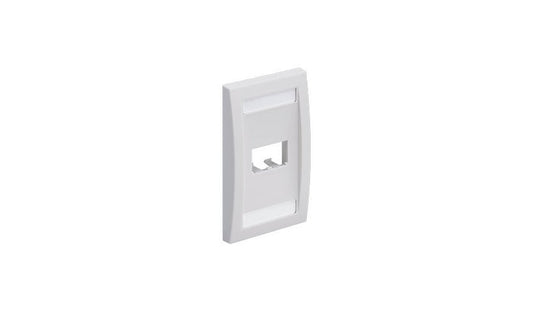 Panduit CFPE2WHY Mini-Com Executive Vertical 2-Port Faceplate 1-Gang White