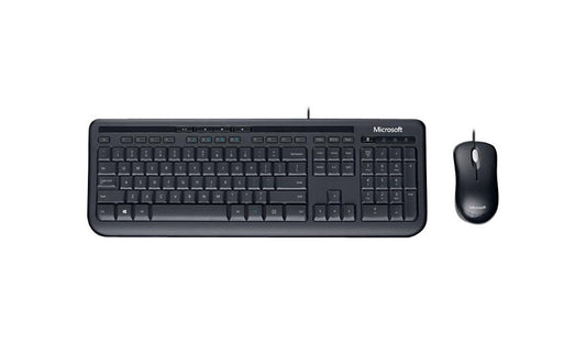 Microsoft Wired Desktop 600 USB Keyboard and Mouse Set Black APB-00001 3 Year