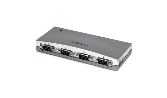 StarTech.com 4-Port RS232 Serial Hub, USB, Bus Powered, FTDI, DB9, TAA