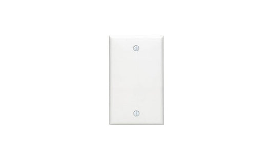 Leviton 80714-W 1-Gang Blank Wall Plate Thermoplastic White 10 Year