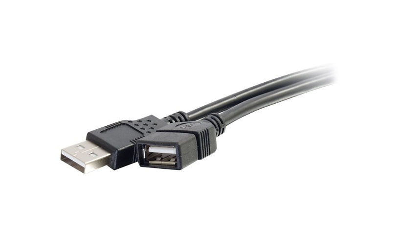 C2G USB 2.0 Extension Cable, USB-A M/F, Shielded Twisted Pair, 2 m (6.6 ft)
