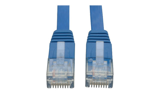 Tripp Lite N201-025-BL-FL Cat6 Flat Snagless UTP Patch Cable 25 ft PoE Blue