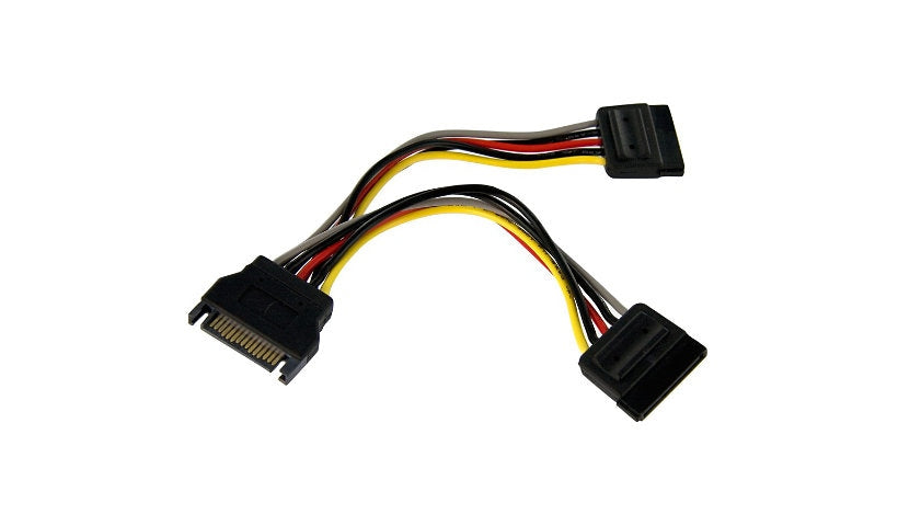 StarTech.com PYO2SATA SATA Power Y Splitter Cable 6 in Lifetime Warranty