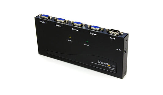 StarTech.com ST124PRO 4-Port High Resolution VGA Video Splitter 350 MHz 2 Year