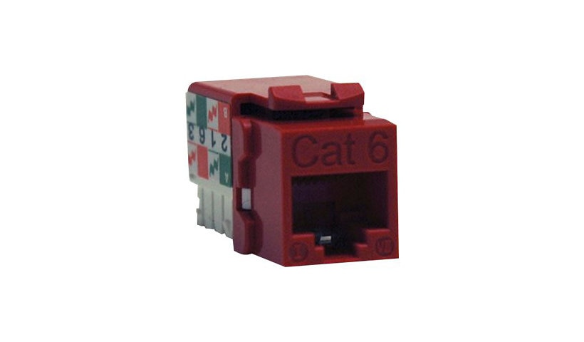Tripp Lite N238-001-RD Cat6/Cat5e 110 Punch-Down Keystone Jack Lifetime Warranty
