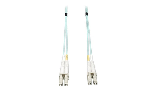 Tripp Lite (Eaton) N820-06M 6m (19.7ft) LC to LC 10Gb OM3 Multimode Duplex Fiber Patch Cable, 50/125, LSZH, Aqua