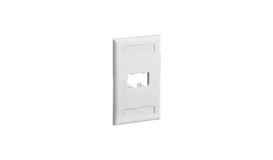 Panduit CFPL2IWY Mini-Com Classic 2-Port Faceplate 1-Gang Off White
