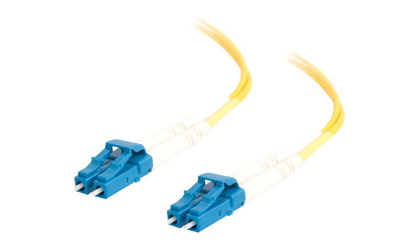 C2G 08355 8m (26.2ft) LC to LC OS2 Single Mode Duplex Fiber Patch Cable, 9/125, Yellow
