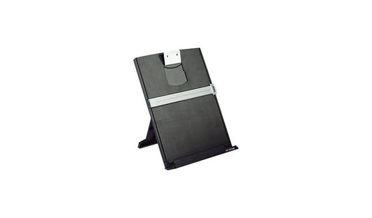 3M Desktop Document Holder, 150-Sheet Capacity, Black/Silver, DH340MB