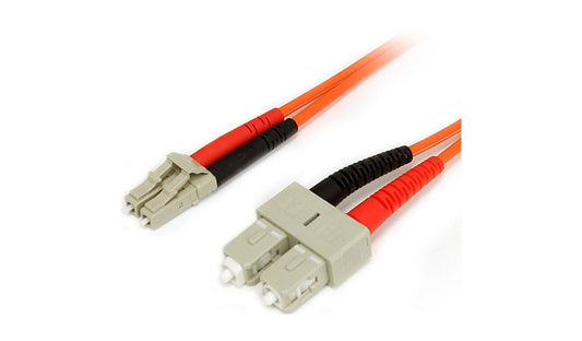 StarTech.com 7m (23ft) LC to SC OM1 Multimode Duplex Fiber Patch Cable, 62.5/125, LSZH, Orange, FIBLCSC7