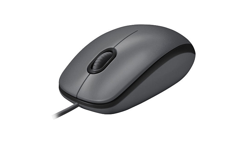 Logitech M100 Wired USB Mouse Full Size Optical 1000 DPI Black 910-001601 3 Year