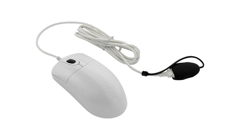 Seal Shield STWM042 Silver Storm Waterproof Medical Mouse White 2 Year