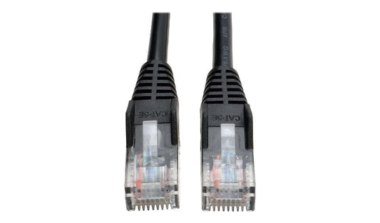 Tripp Lite N001-100-BK Cat5e Snagless UTP Ethernet Patch Cable 100 ft