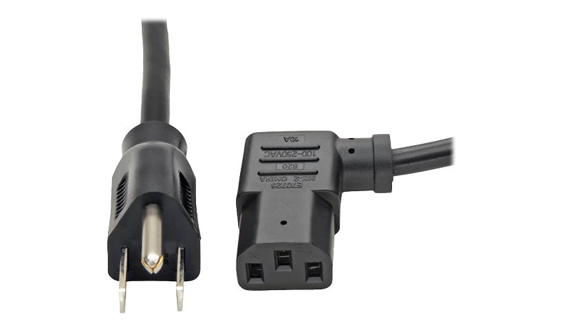 Tripp Lite P006-006-13LA NEMA 5-15P to Left-Angle C13 Computer Power Cord 6 ft