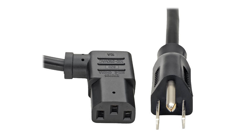 Tripp Lite P006-006-13RA NEMA 5-15P to Right-Angle C13 Computer Power Cord 6 ft