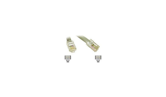 C2G 02980 Crossed Modular Cable 25 ft 26 AWG Silver Satin Lifetime Warranty